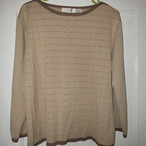 5 for $20 Tan and Brown Top